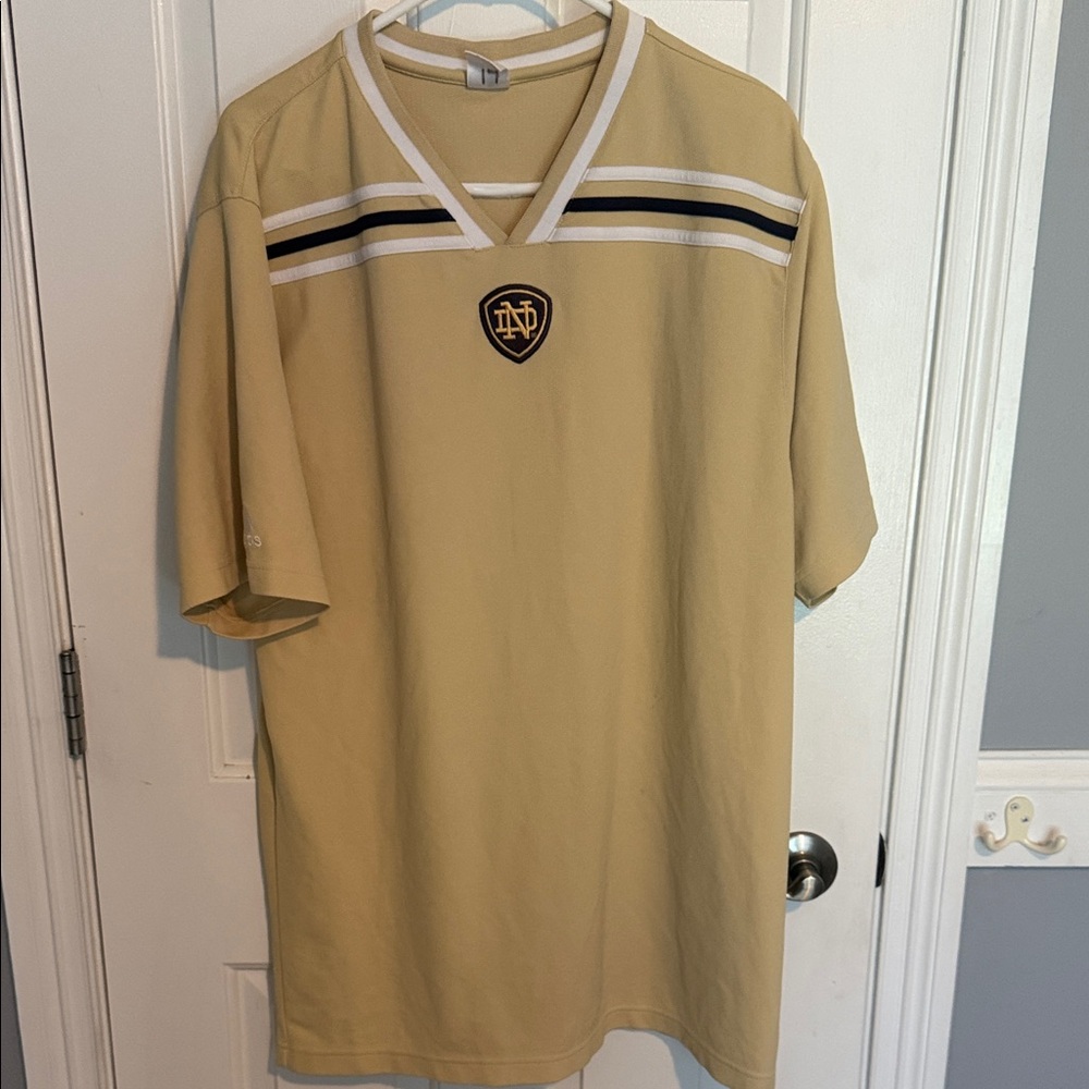 Notre Dame V-Neck Short Sleeve Shirt